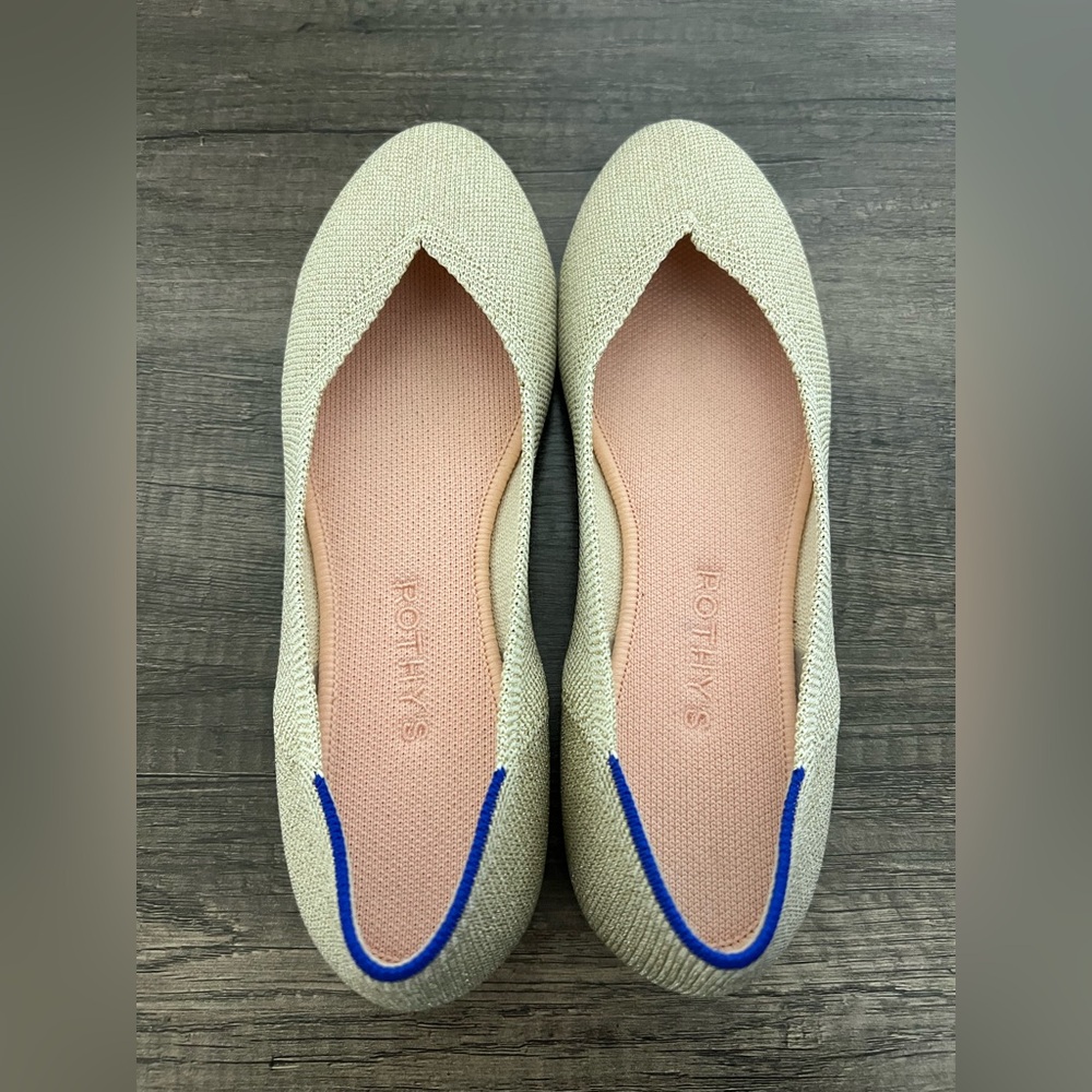 Rothy's Sparkly Gold Women's Flats